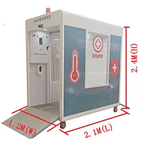 Automatic disinfection channel folding gate for school supermarket