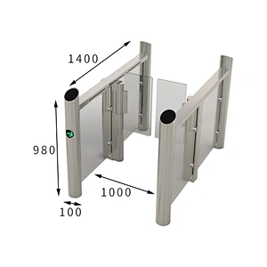 Automatic Hidden Speed RFID Barcode Gate Turnstile Solution