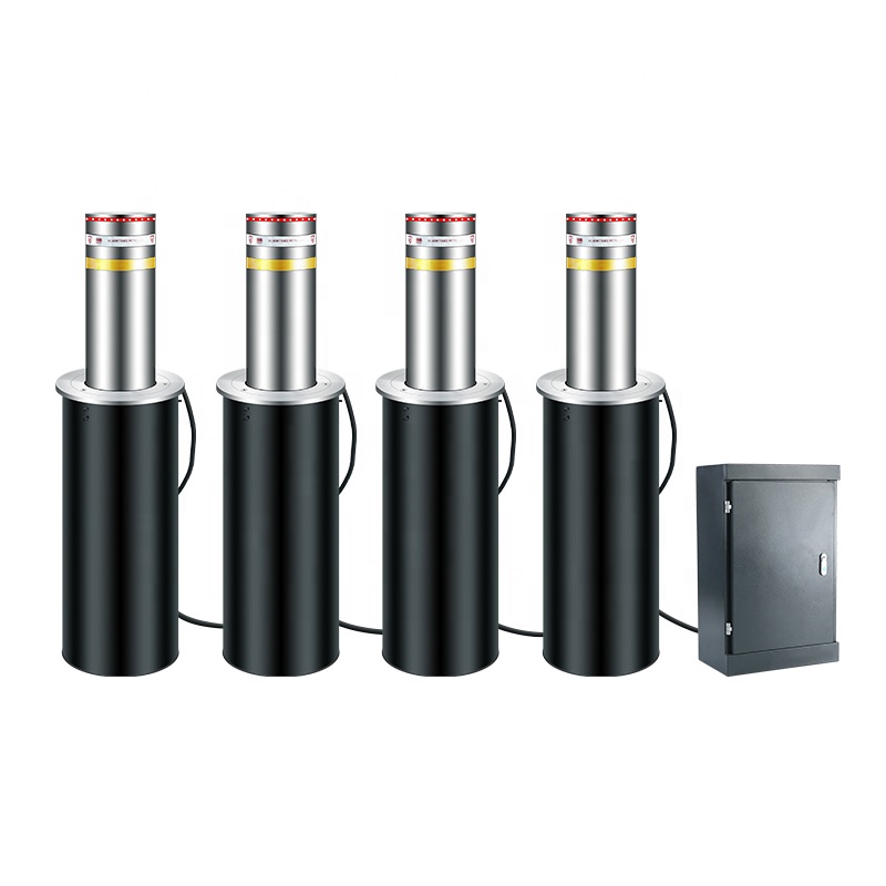 parking bollard Steel safety automatic rising parking hydraulic led  bollard