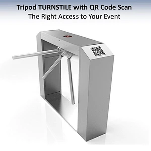 Acces Control System Access Barrier Automatic Electric Security Tripod Barrier with Fingerprint and RFID