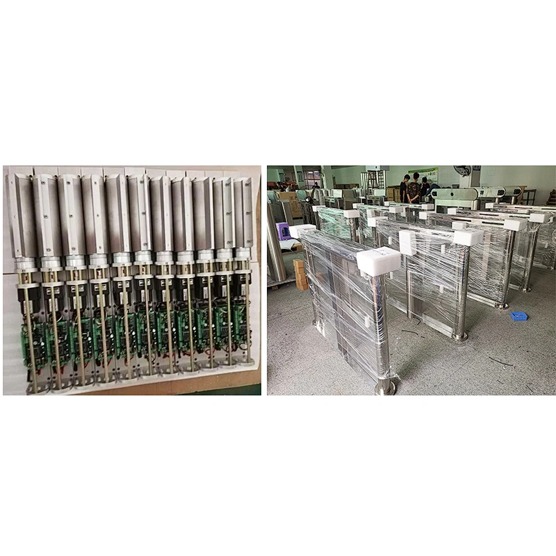 Automatic Hidden Speed RFID Barcode Gate Turnstile Solution