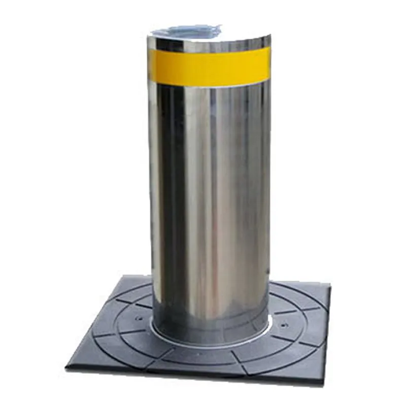 Stainless steel access control automatic rising hydraulic retractable electric bollard