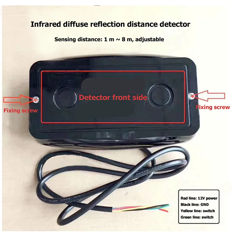 Anxia Boom Barrier Infrared Vehicle Parking Lot Ultrasonic Radar Detector Sensor