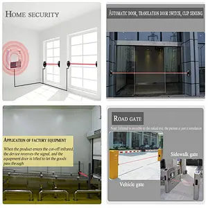 Waterproof infrared reflective photocell sensor security infrared door gate beam sensor