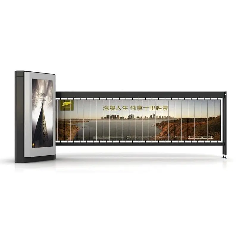 Automated car parking system advertising barrier gate for road safety gate barrier