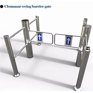 Swing Turnstile Barrier Gate Used In Supermarket