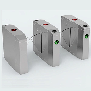Flap Turnstiles Time Attendance Brushless DC Motor Flap Barrier