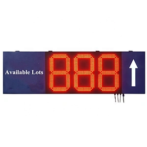 Car Parking Lots Guidance System With LED Sisplay Available Lots Signboard