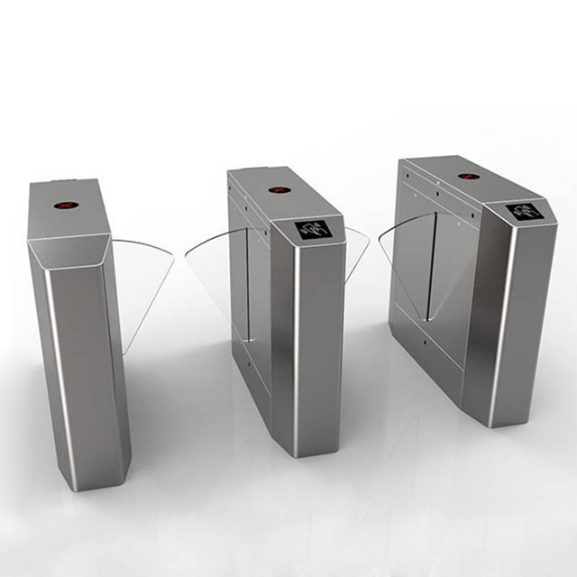 Flap Turnstiles Time Attendance Brushless DC Motor Flap Barrier