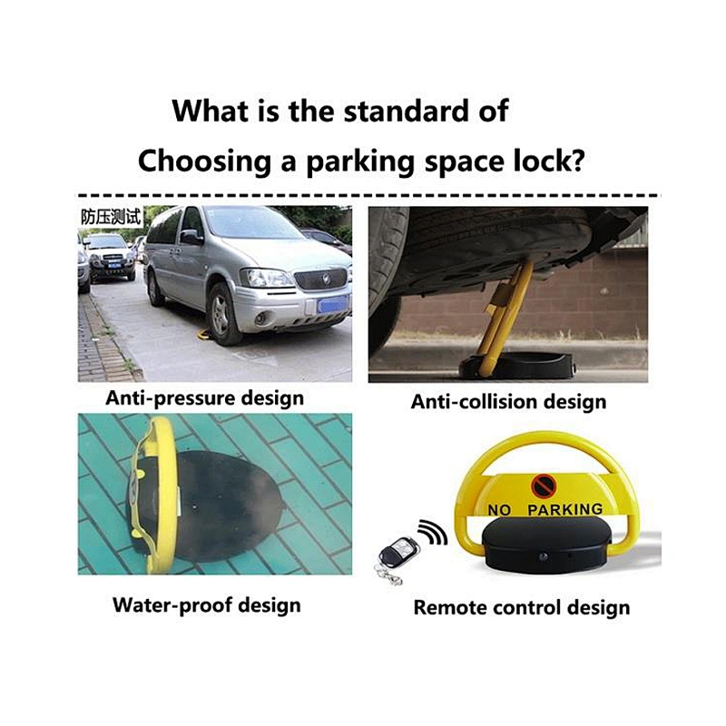 Intelligent Automatic Solar and Battery Operated Guardrail Parking Lock Solar