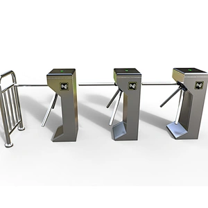 Tripod Turnstile 304 Stainless Steel Vertical Security Access Control System