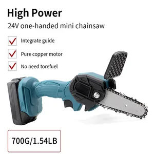 Portable Electric Pruning Saw Woodworking Electric Saw Garden Mini Electric Chain Saw Lithium Battery