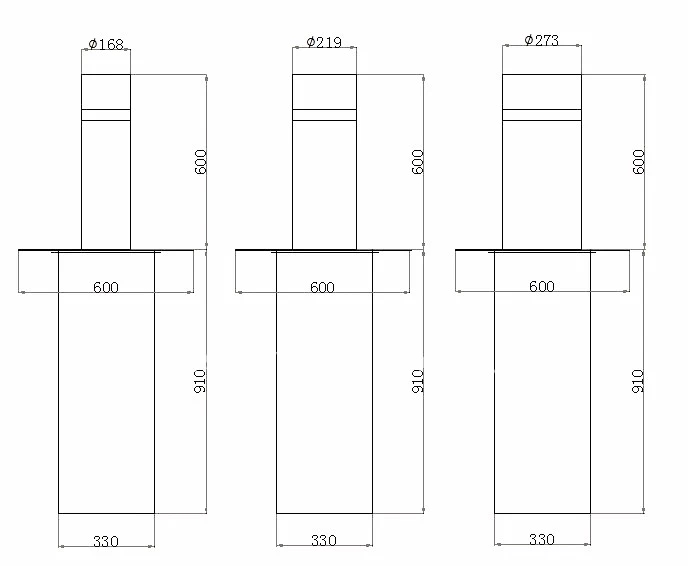 Wholesale high quality 304 stainless steel hydraulic automatic rising bollard
