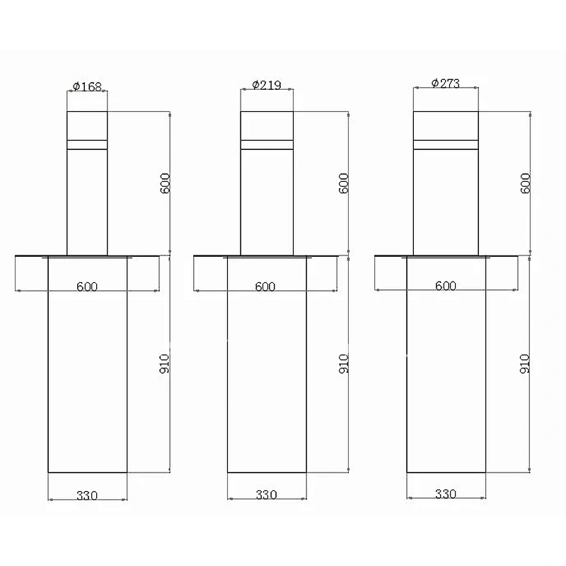 Wholesale high quality 304 stainless steel hydraulic automatic rising bollard
