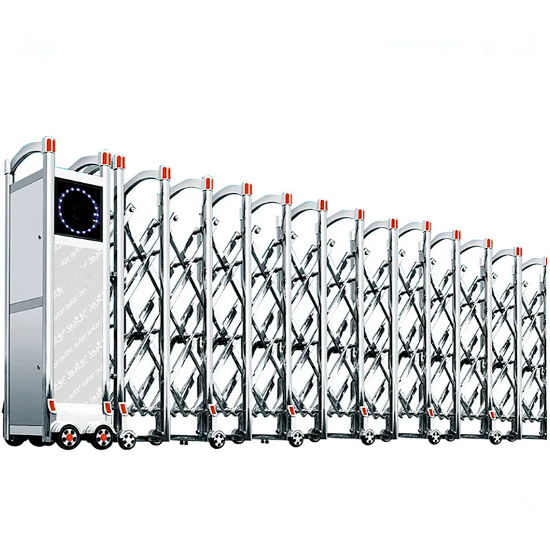Factory School Main Gate Driveway Design Automatic Retractable Folding Collapsible Gate
