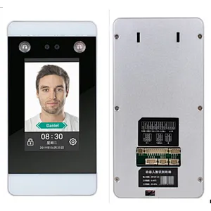 Tem. detection hotel card door lock access control biometric fingerprint time attendance with sdk camera face recognition