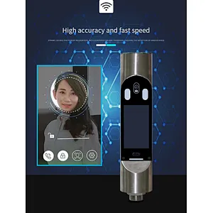 Fast Speed Door Access System High Accuracy 7-inch Waterproof Gate Machine Living Body Test Face Recognition