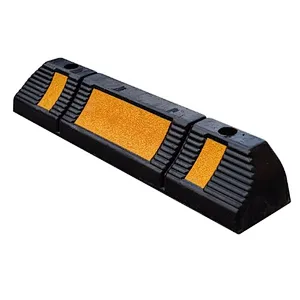 Wheel stoppers Whole Sale Rubber Durable Rubber BLACK YELLOW Bag Channel Anti Packing Type