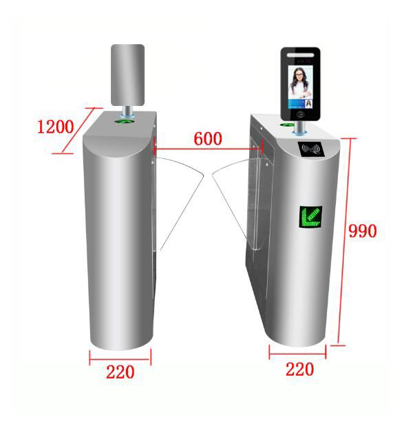 Turnstile Access Control for gym Customize Camera Facial Recognition