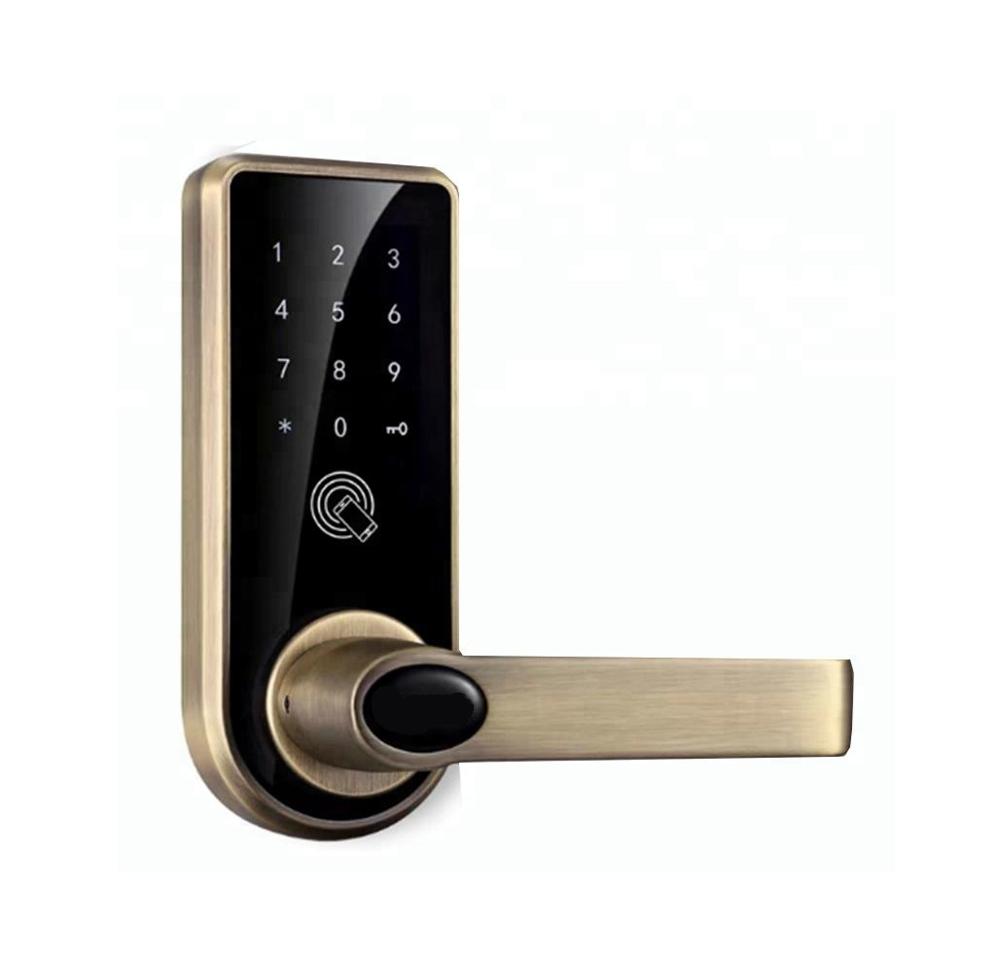 Temporary Password, RFID, Wireless App Entry Touch Screen Keypad Smart WiFi Home Door Lock