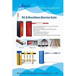 Anxia DC Brushless Motor Barrier Gate Price Speed Adjustable Remote Control Boom For Parking
