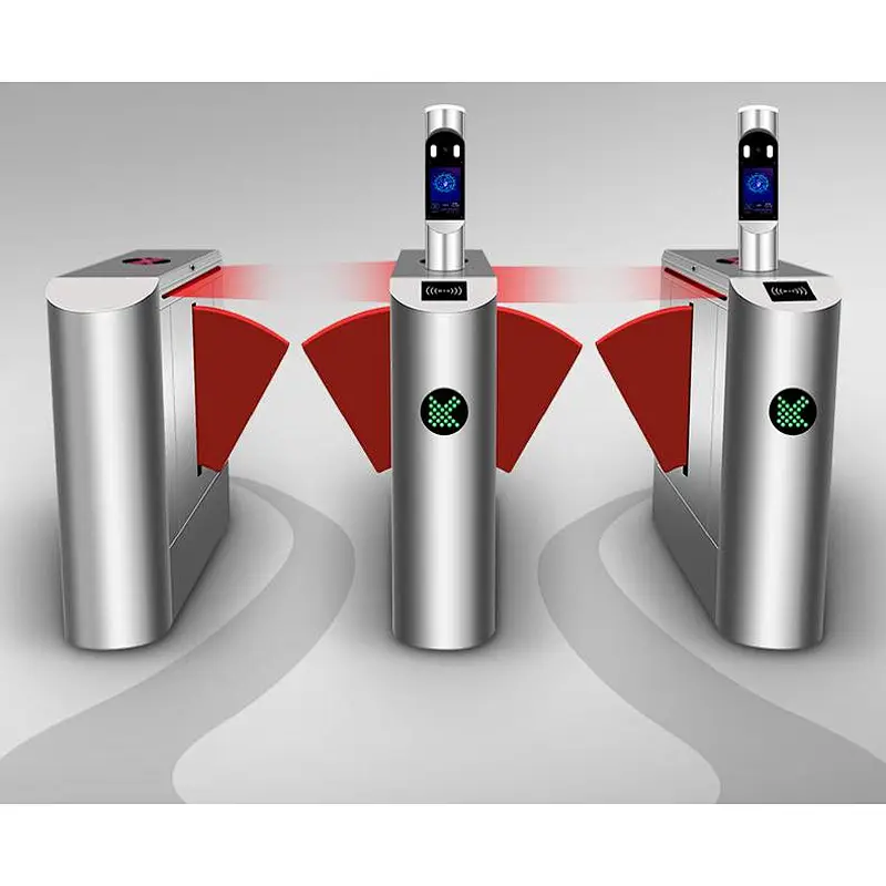Security Entrance And Exit Access Control Gate Flap Turnstile Gate