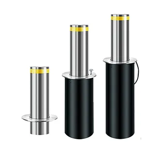 Rising Bollard System/LED Light Full Automatic Retractable Bollards With Remote Control