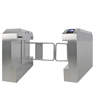 SUS 304 Stainless Steel Gate Automatic Bi-directional Supermarket Barrier Swing Turnstiles