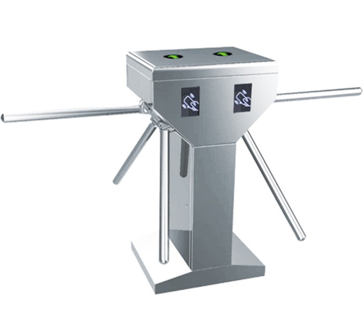 TCP/IP two door access door controllers double tripod turnstile for gym
