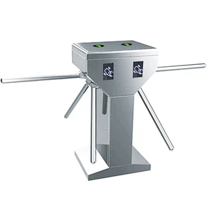 TCP/IP two door access door controllers double tripod turnstile for gym