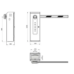 automatic parking boom barrier gate manufacturer, oem available control road safety folding arm barrier