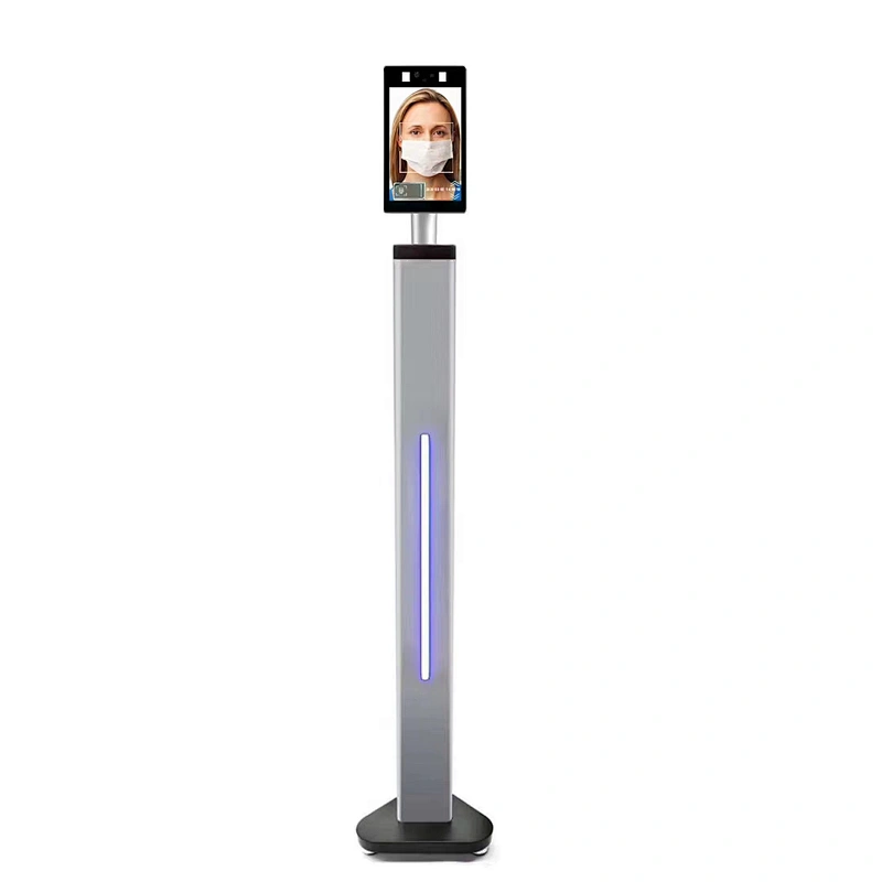 8 Inch Digital Signage with degree sensor Auto Hand Liquid Dispenser built in Binocular camera Face Recognition