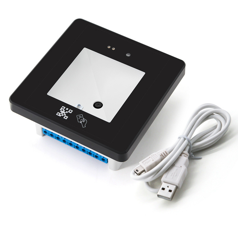 Access Control System RFID 125khz DC 12V QR Code Access Card Reader Support Weigand 26/34
