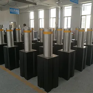 Anxia Stainless Steel Traffic high security automatic retractable hydraulic safety bollard