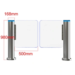 Access automatic Control Swing Turnstile Barrier Gate with Biometric Reader