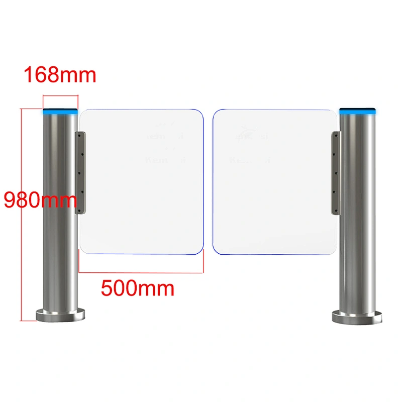 Access automatic Control Swing Turnstile Barrier Gate with Biometric Reader