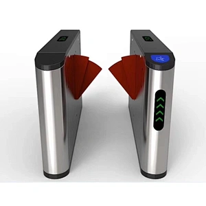 Flap Barrier Turnstiles 304 Stainless Steel Pedestrian Entry Security Speed Gate