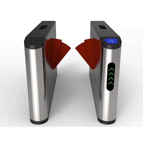 Flap Barrier Turnstiles 304 Stainless Steel Pedestrian Entry Security Speed Gate