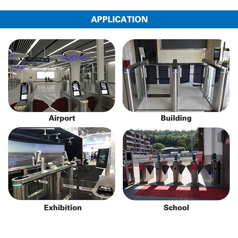 2020 Biometric Facial Recognition Automatic Detect Terminal Speed Gate Access Control System
