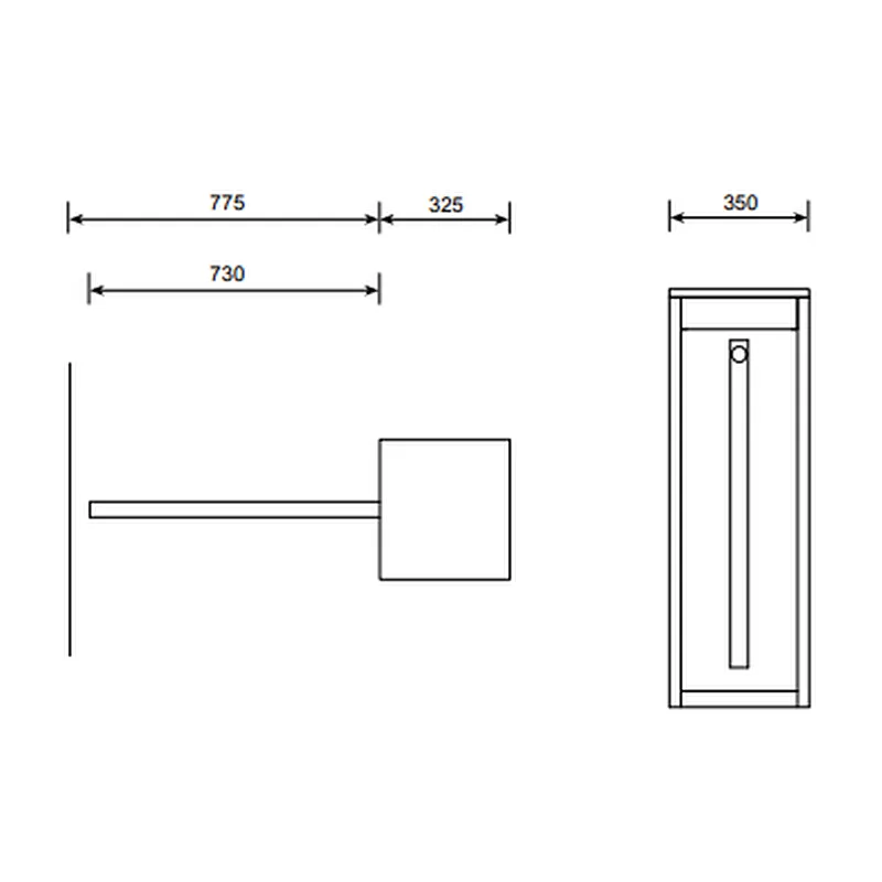 China Factory Access Control Gate Turnstile Single Arm Swing Gate