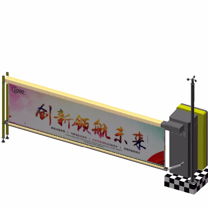 Automated car parking system advertising barrier gate for road safety gate barrier