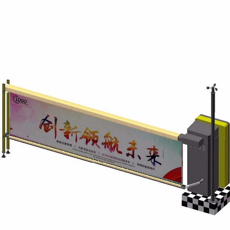 Automated car parking system advertising barrier gate for road safety gate barrier