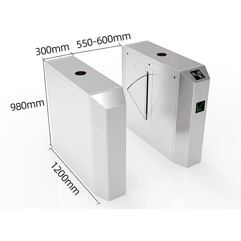 Automatic High Speed Gate Flap Turnstile Access Control System