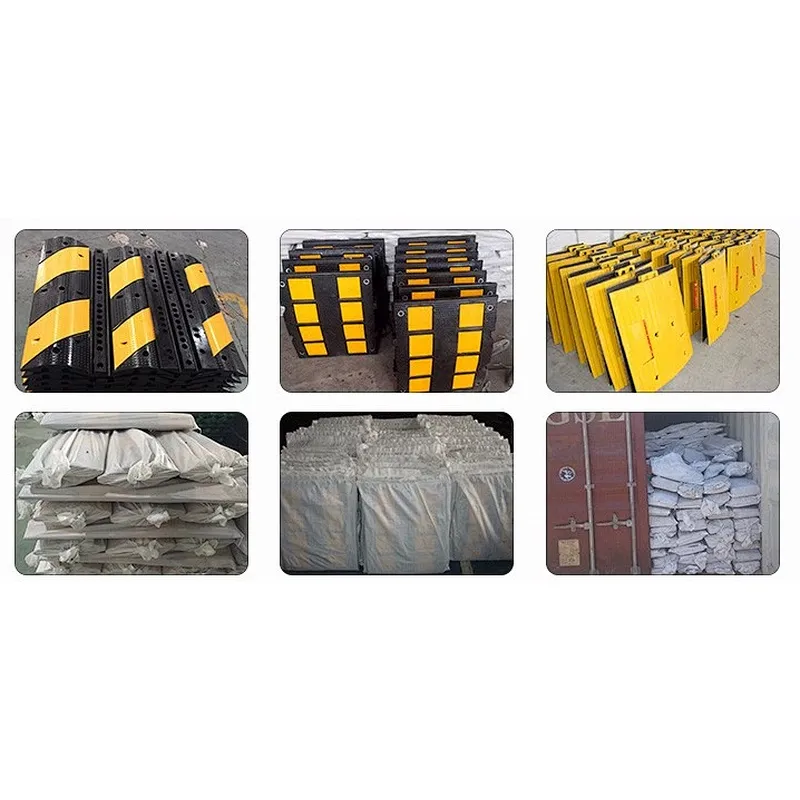 Road Reflective Solid And Practical Driveway Rubber Speed Bump speed hump