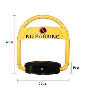 Portable solar remote control parking space protector car parking lock