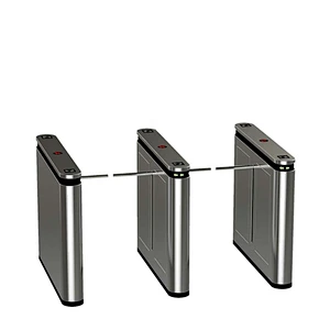 Entrance Access Control System SS304 Stainless Steel Drop Arm Barrier/Optical One Arm Turnstile