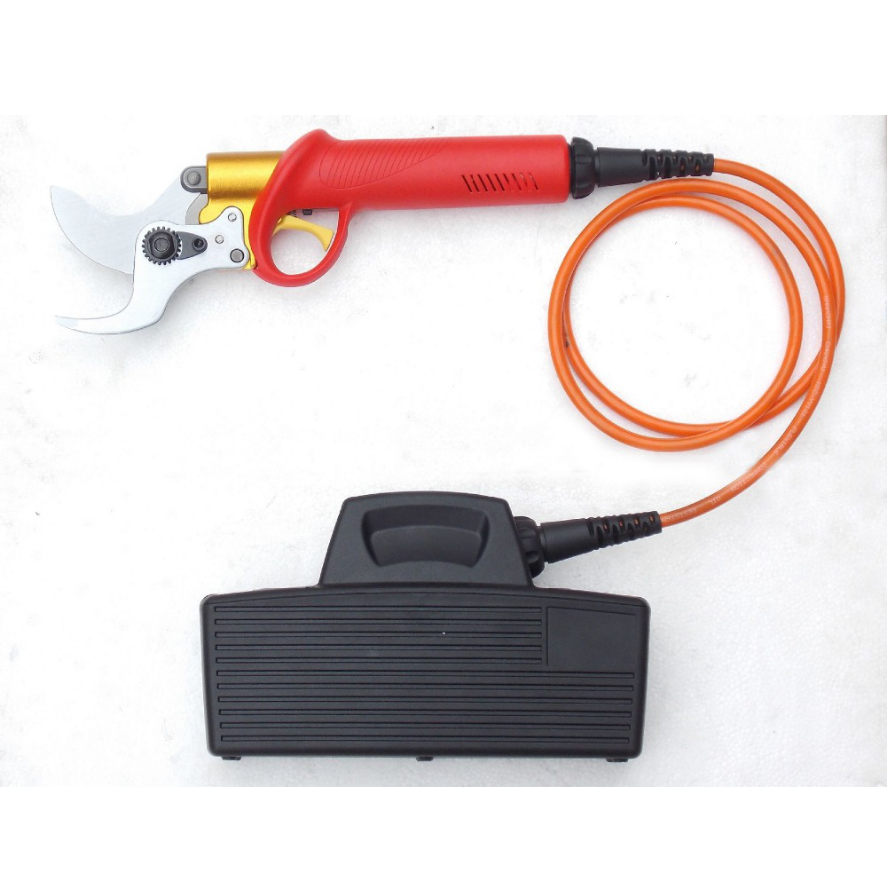 Portable Cordless Electric Pruner Bypass Pruning Electric Metal Vineyard Pruners Machine 45mm