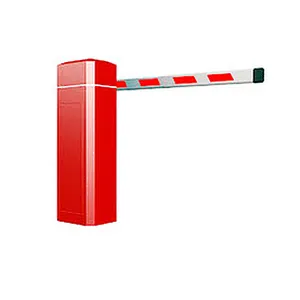 Motorised parking lot gate barriers double fold boom barrier