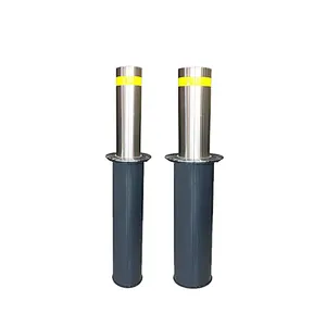 Manual Folding Bollard Traffic Security Parking Post Collapsible Road Pile