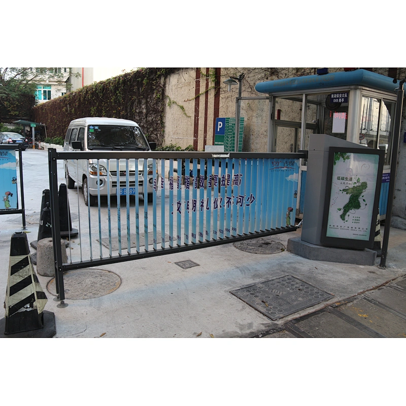 Anxia Traffic Advertising Boom Barrier Gate for Community Parking Lot Advertisement and Access Control